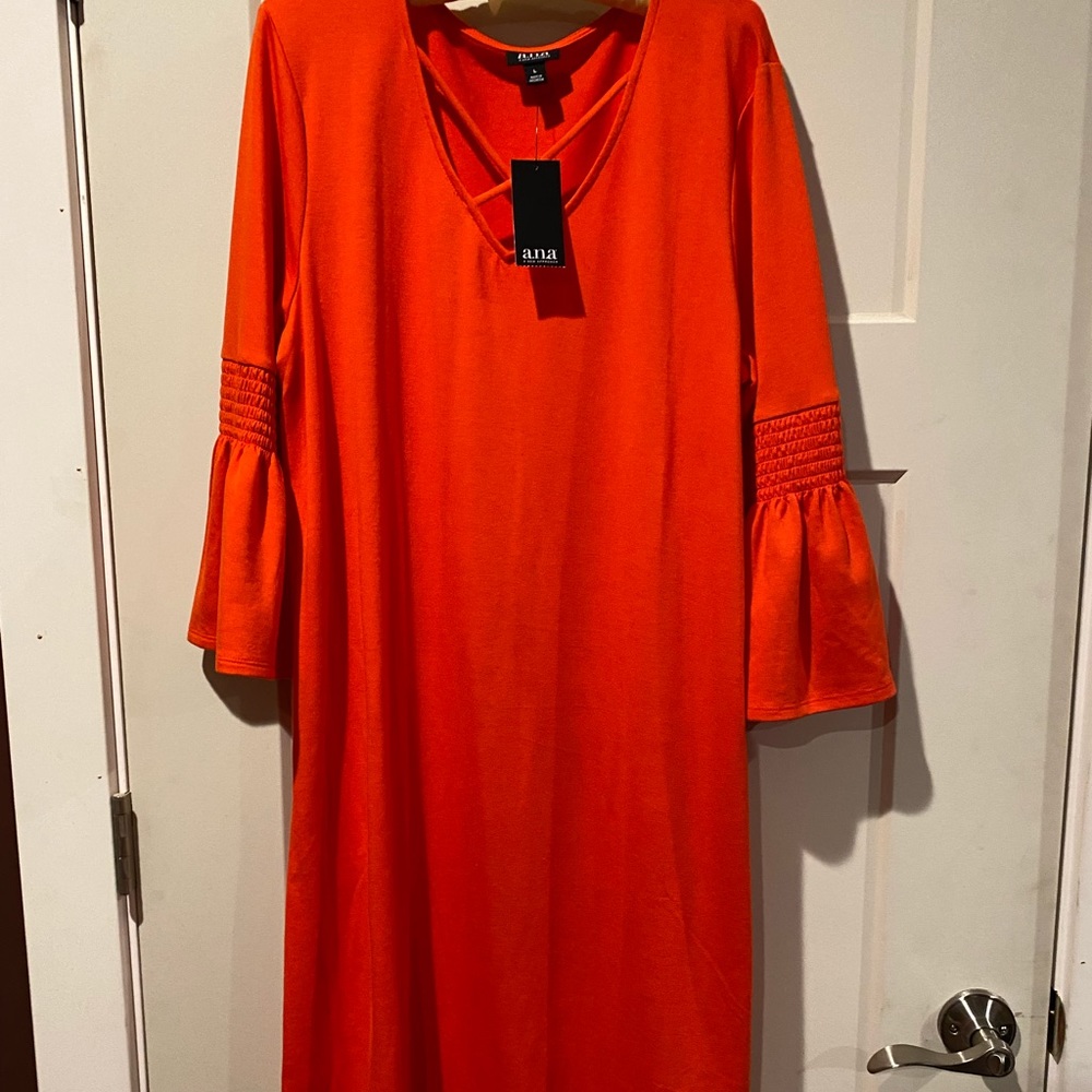 Size L orange new with tags dress!
